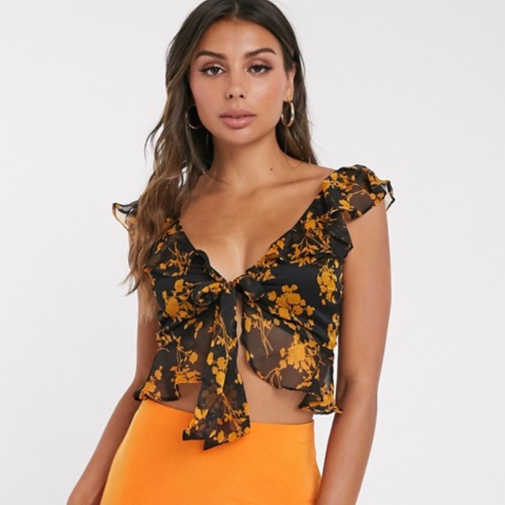 Misguided Ruffle bralette top
